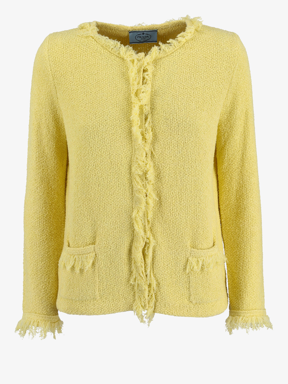 Cardigan giallo Prada
