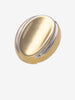Vintage Concave Elongated Clip-On Earrings W13426.41  Vintage 
