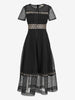 Maje Black Eyelet Lace Midi Dress WCV161224_68  Maje 