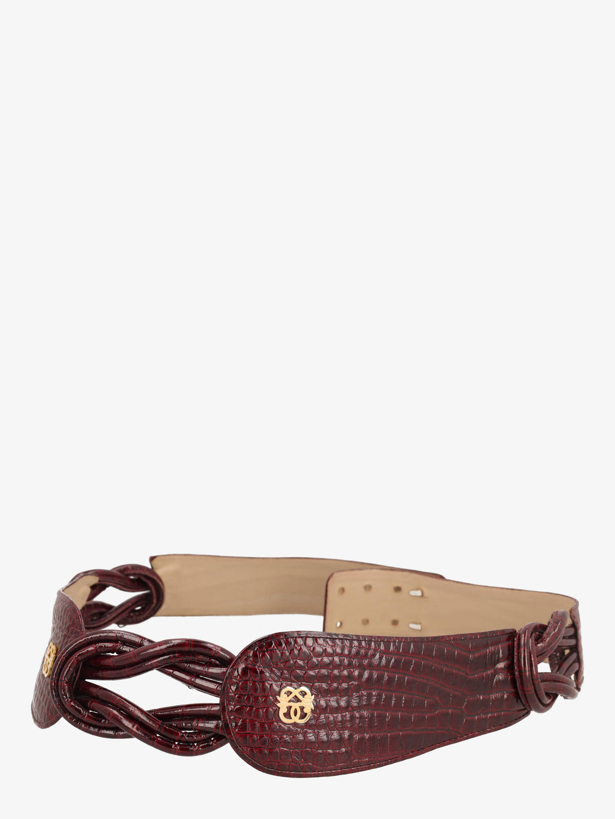 Pirovano Burgundy Cocco Belt