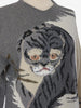 Maglia Krizia Grigio Melange Ricamo Iena