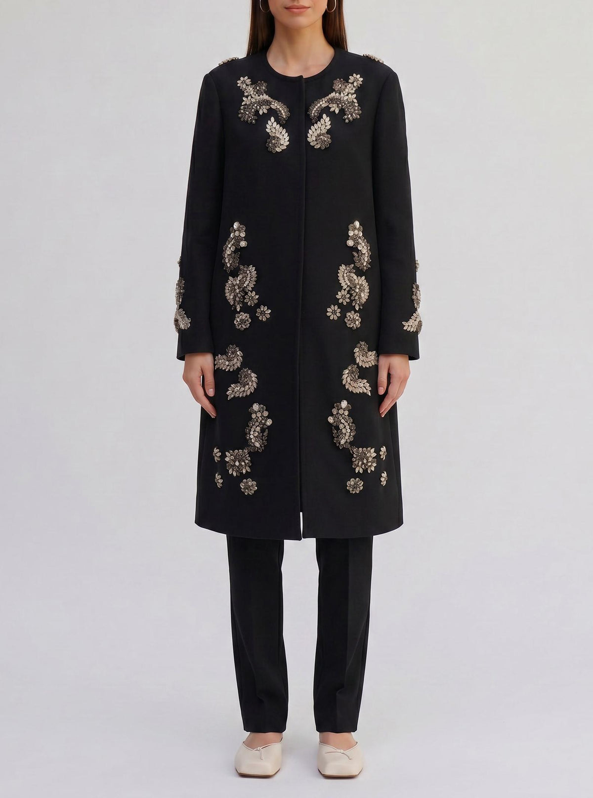 Dolce & Gabbana Embroidered Coat CVM26.6.3  Dolce & Gabbana 