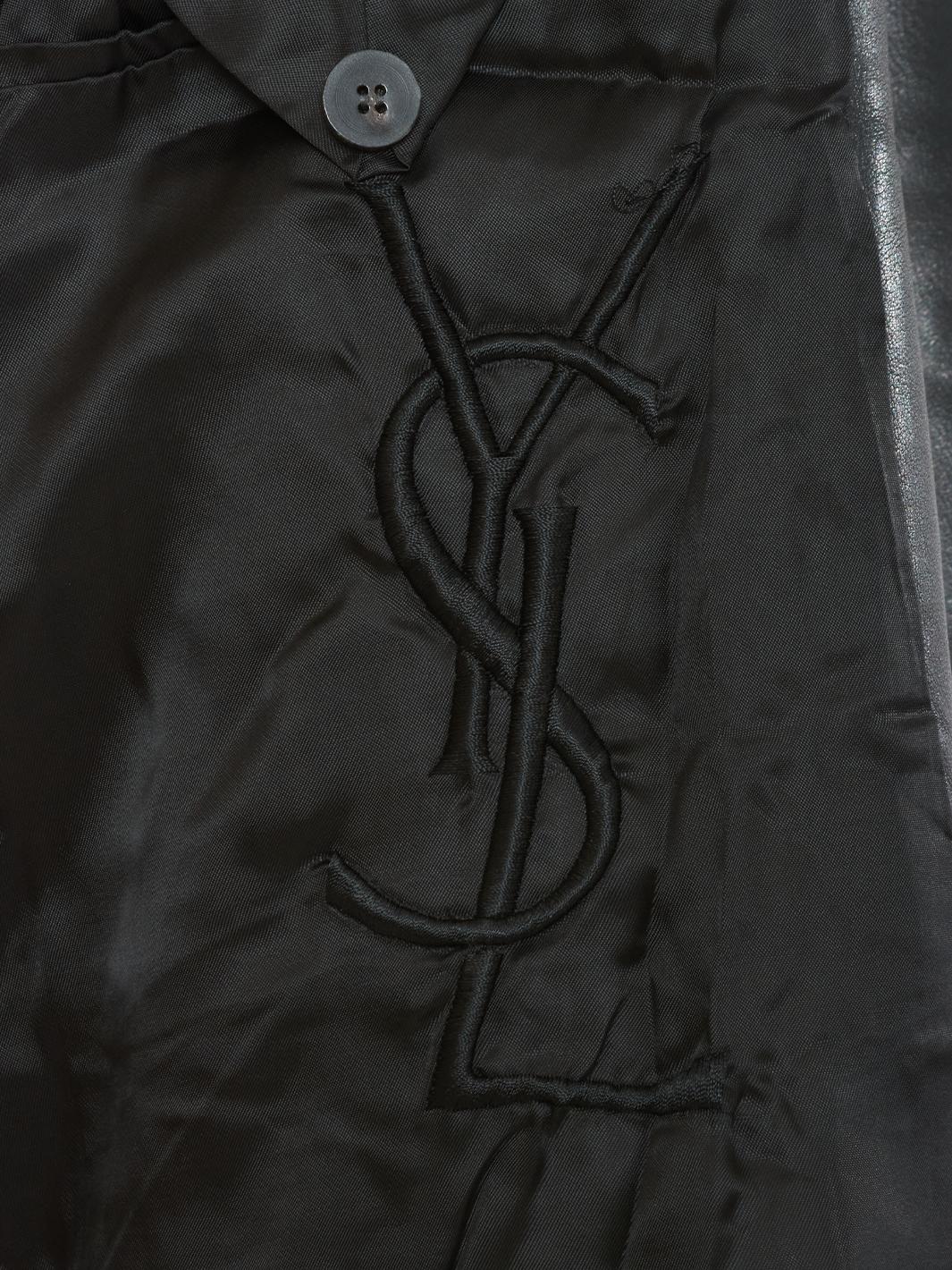 Yves Saint Laurent 绿色皮革钉状夹克