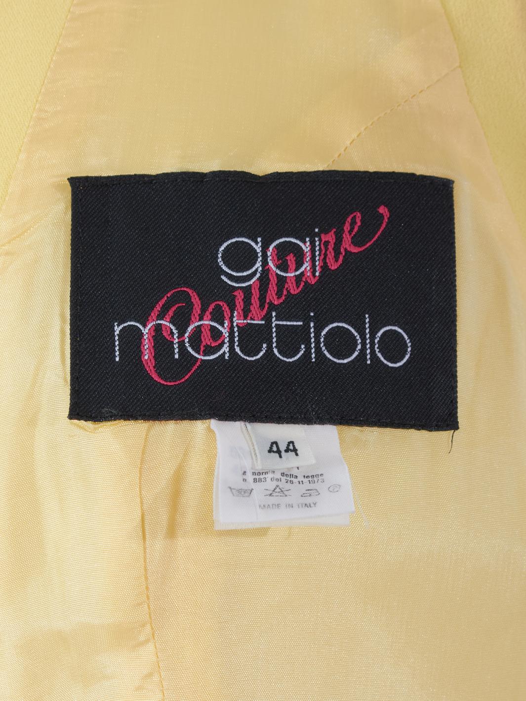 Gai Mattiolo Gilet giallo in pizzo