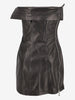 Dsquared2 "Misfits" Leather Strapless Dress CVM26.23.21  Dsquared² 