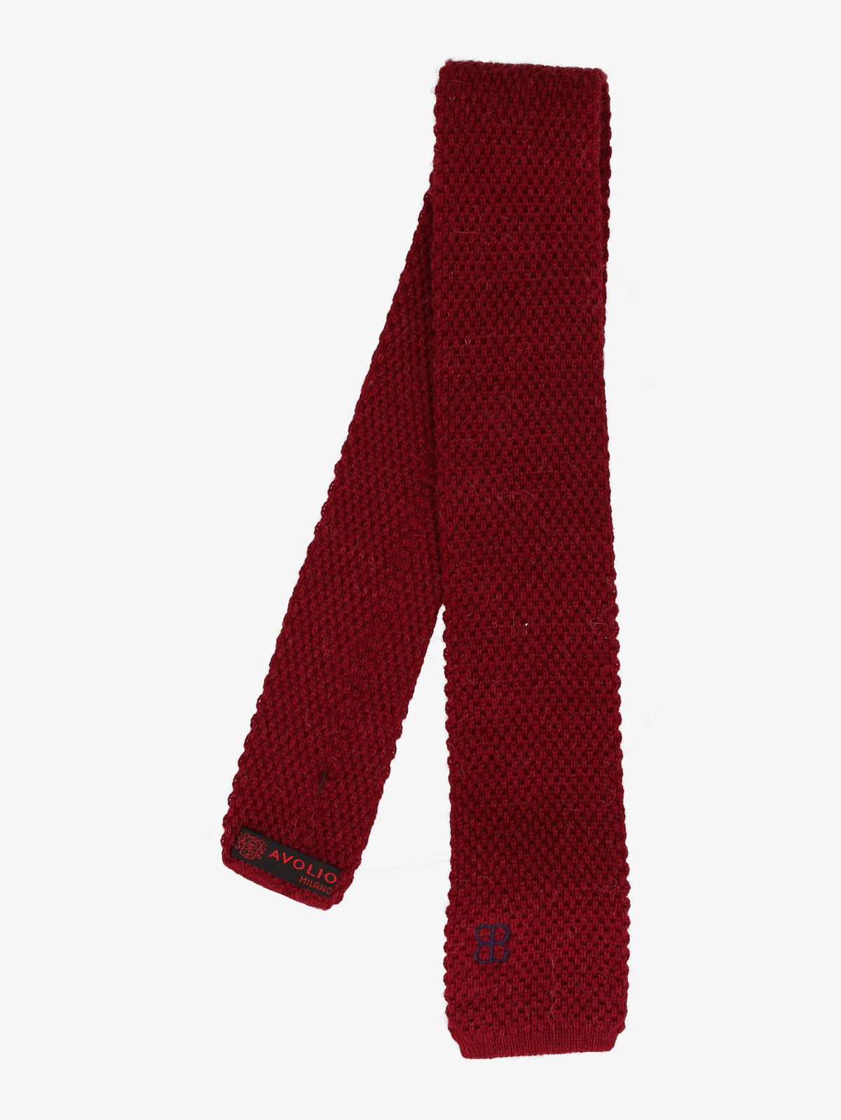 Balenciaga Burgundy Wool Tie