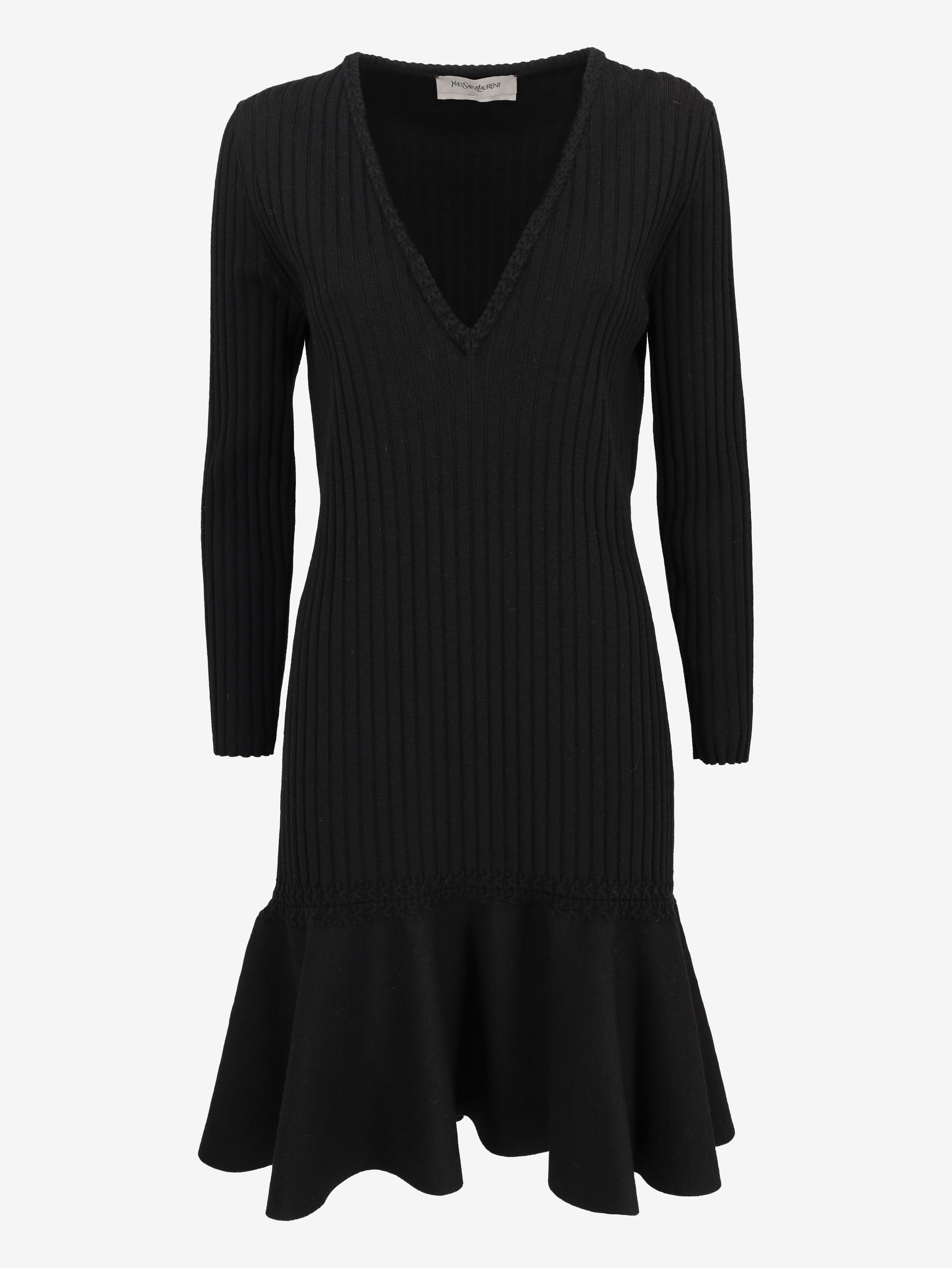 Buy vintage Yves Saint Laurent Knitted Dress with Voluminous Skirt at Cavalli e Nastri Buy vintage Yves Saint Laurent Knitted Dress with Voluminous Skirt at Cavalli e Nastri