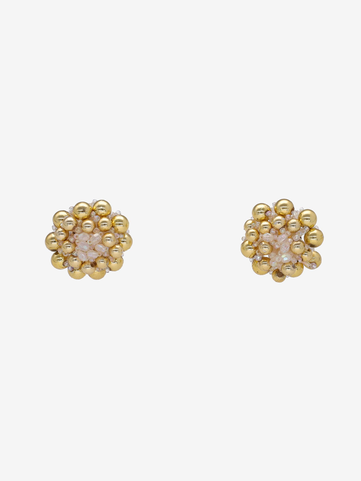 Vintage Gold Beaded Earrings