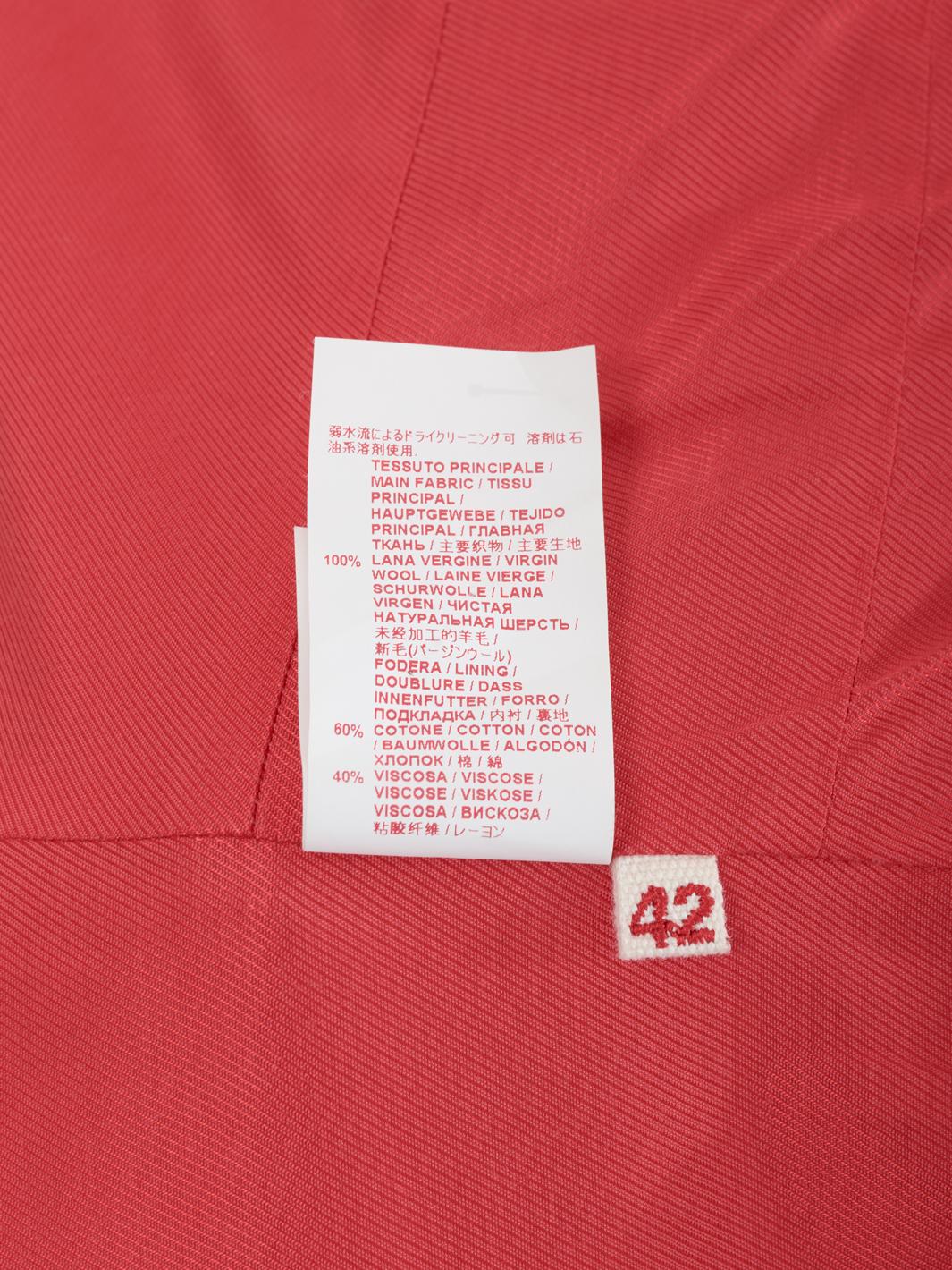 Cappotto Marni in lana rossa