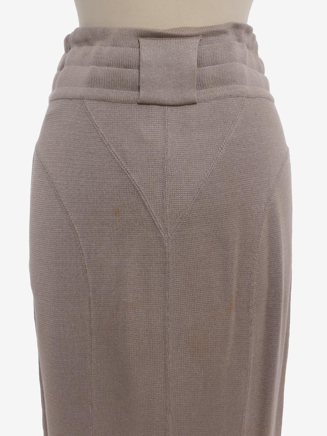 Gonna a tubino lavorata a maglia Alaïa - anni '80