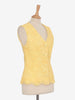 Gai Mattiolo Gilet giallo in pizzo