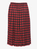 Mila Schön Houndstooth pattern silk skirt and blouse ensemble