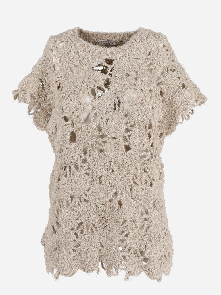 Brunello Cucinelli Knitted T-Shirt WCV241010374  Brunello Cucinelli 