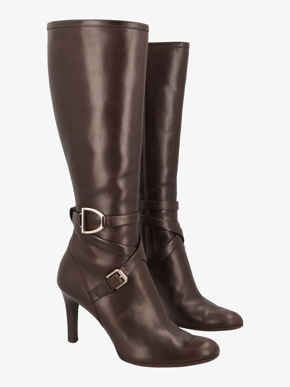 Ralph Lauren Boots in Brown Leather WCV161224_74  Ralph Lauren 