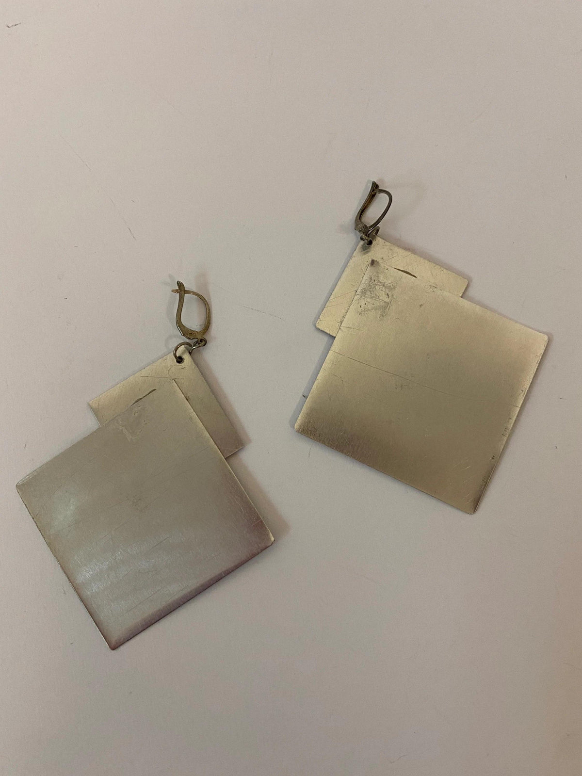 Vintage Space Age 1980s Pendant Earrings L0000003  Vintage 