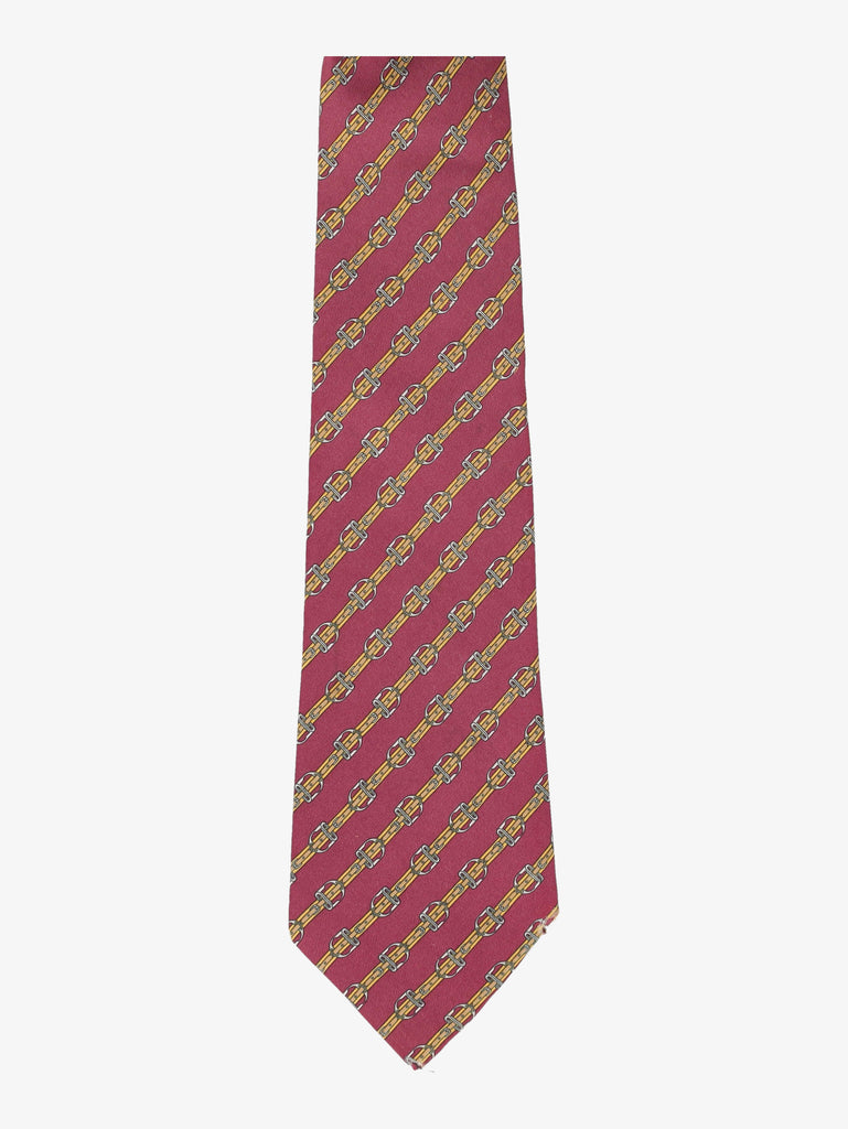 Hermès Bridle Print Tie 161225.35  Hermes 