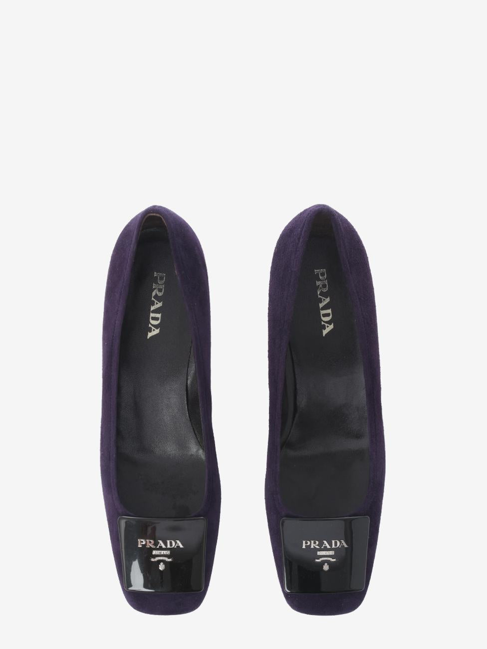 Prada 绒面革低跟鞋 - 00 年代
