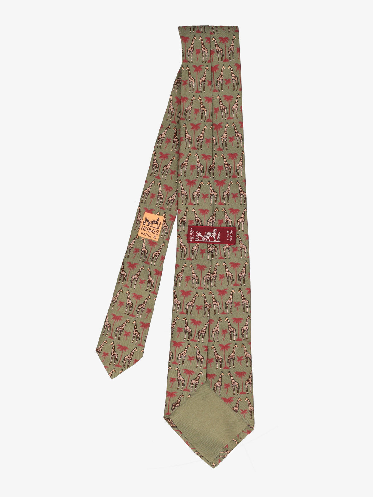 Hermès Giraffe Print Tie W16062025.4  Hermès 