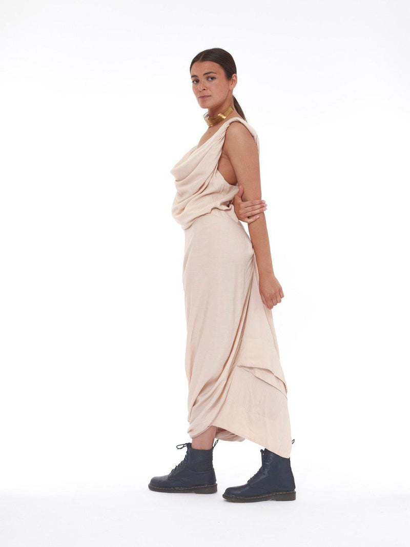 2010 Vivienne Westwood Red Label powder pink long dress W22051910  Vivienne Westwood 