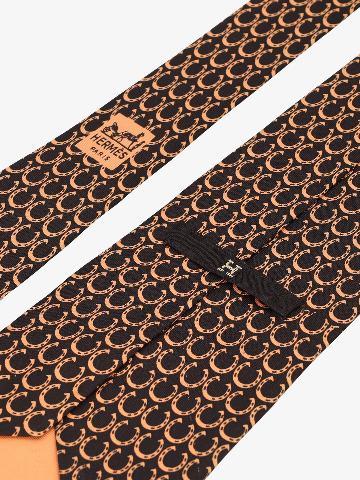 Hermès Horseshoe Print Tie 161225.32  Hermes 