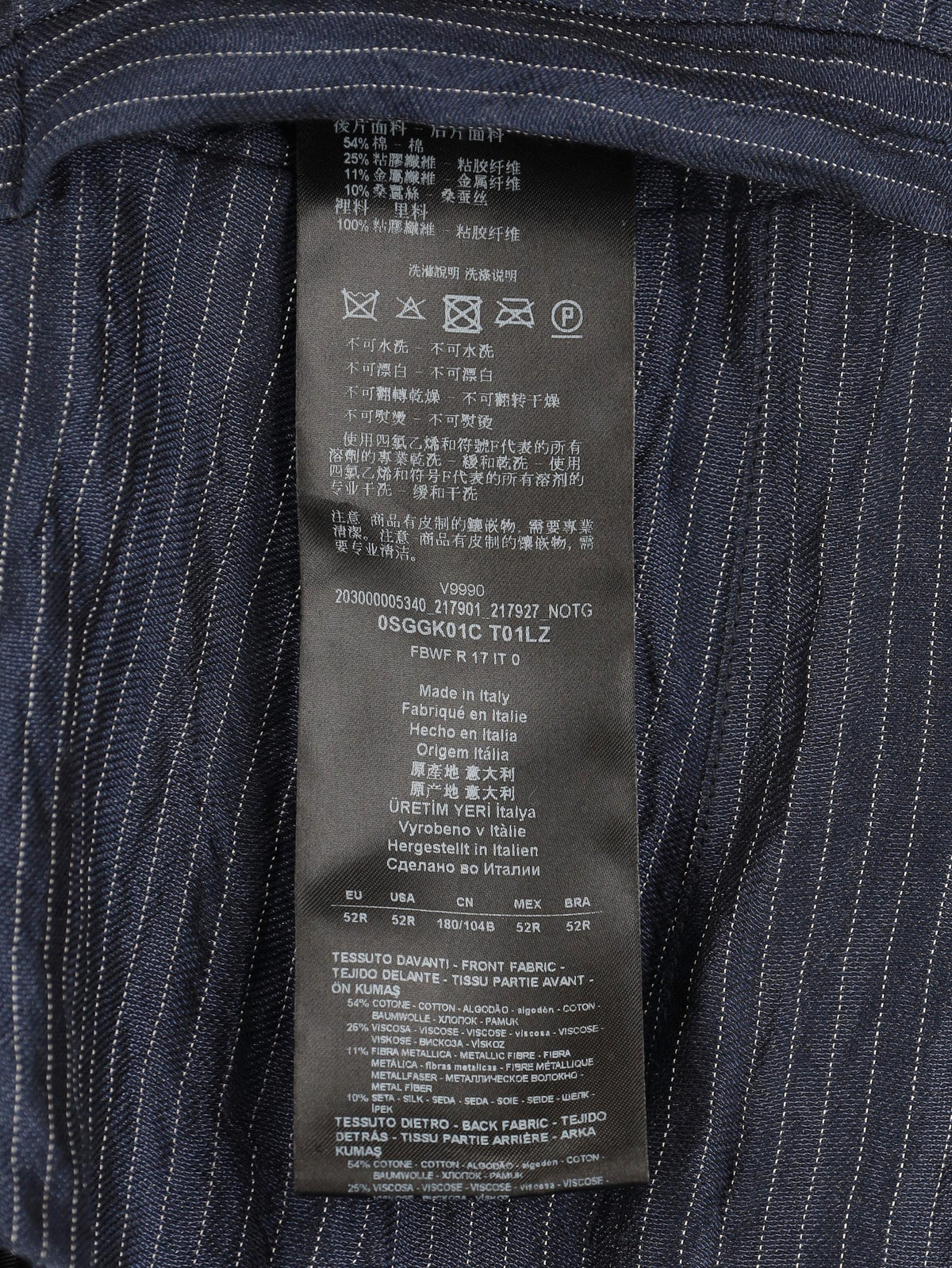 Giorgio Armani Blue Striped Suit WCV112505  Giorgio Armani 