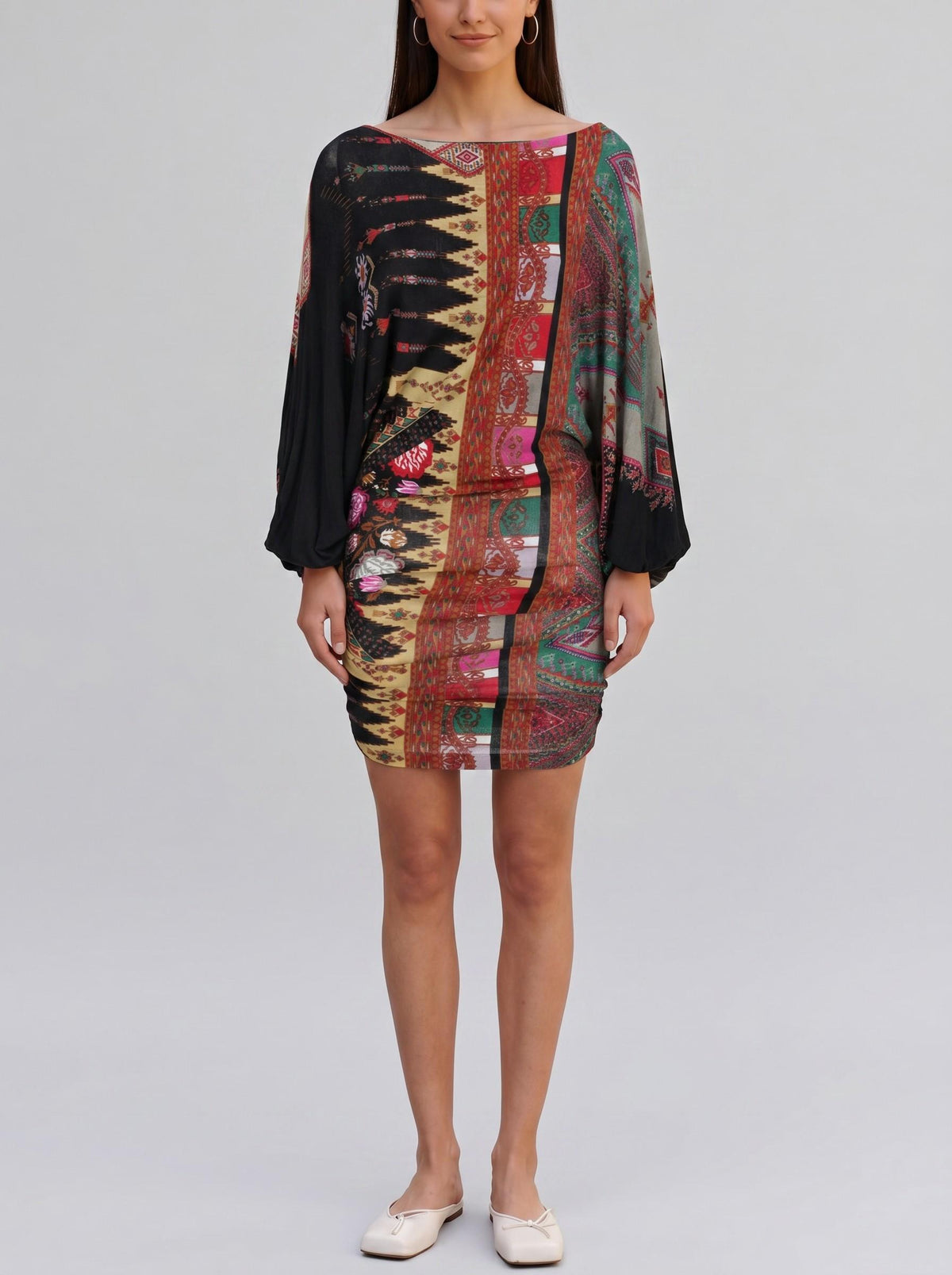 Etro Long-Sleeve Mini Dress CVB22.131.25  Etro 