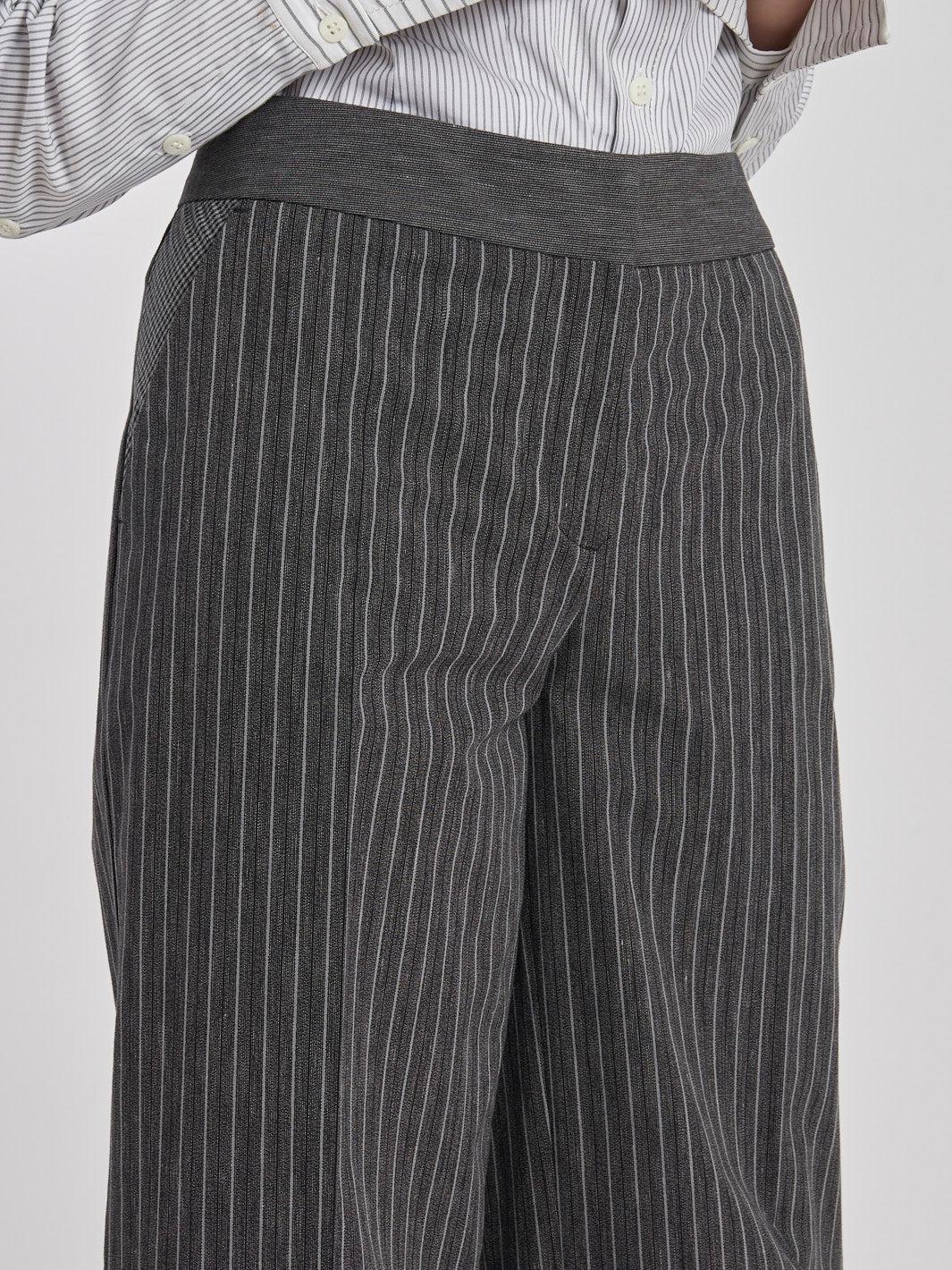 1990s Antonio Marras grey palazzo pants with striped pattern MZ1911552  Marras 
