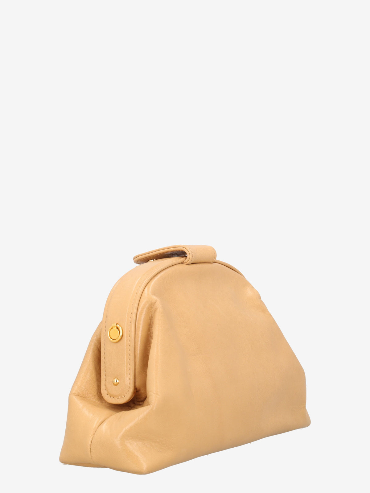 Pirovano Beige Bubble Clutch
