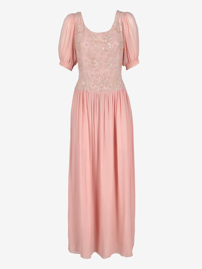 Vintage Peach Formal Dress W150626.7  Vintage 
