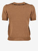Dolce & Gabbana Knitted Wool T-Shirt with Beaded Floral Necklace Detail W7426.29  Dolce & Gabbana 