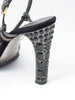2010 Miu Miu grey sandals with jewelled heel W22052151  Miu Miu 