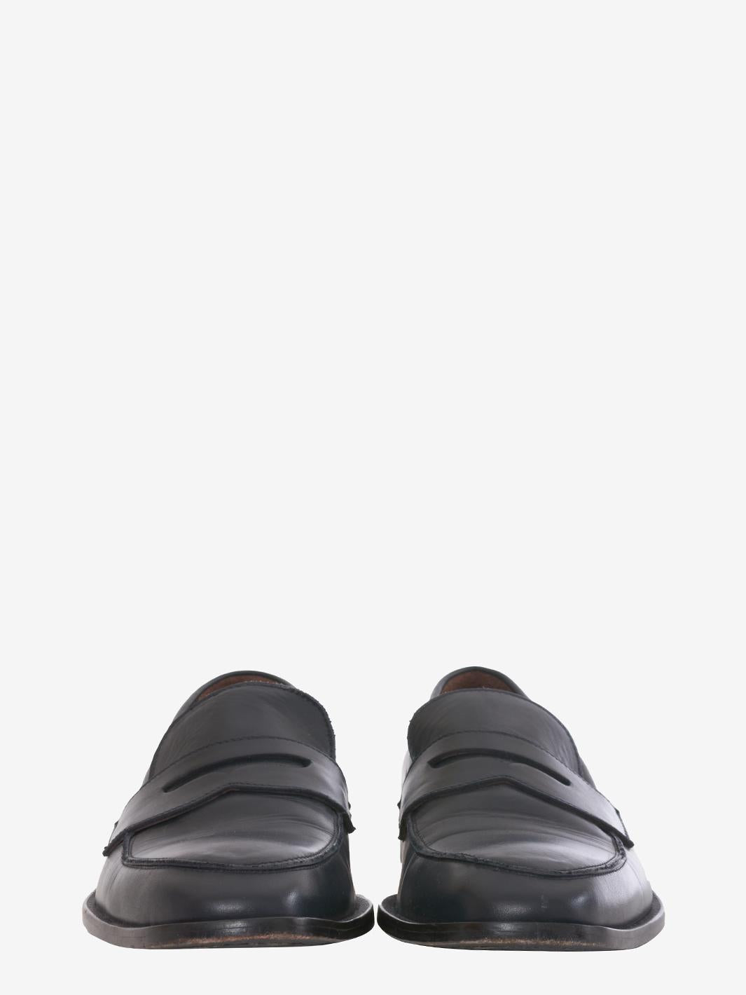 Richard Lars blue leather loafer U229_23/1  Richard Lars 