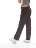 1990s brown causal pants in stretchy cotton U2111-17/10  Vintage 