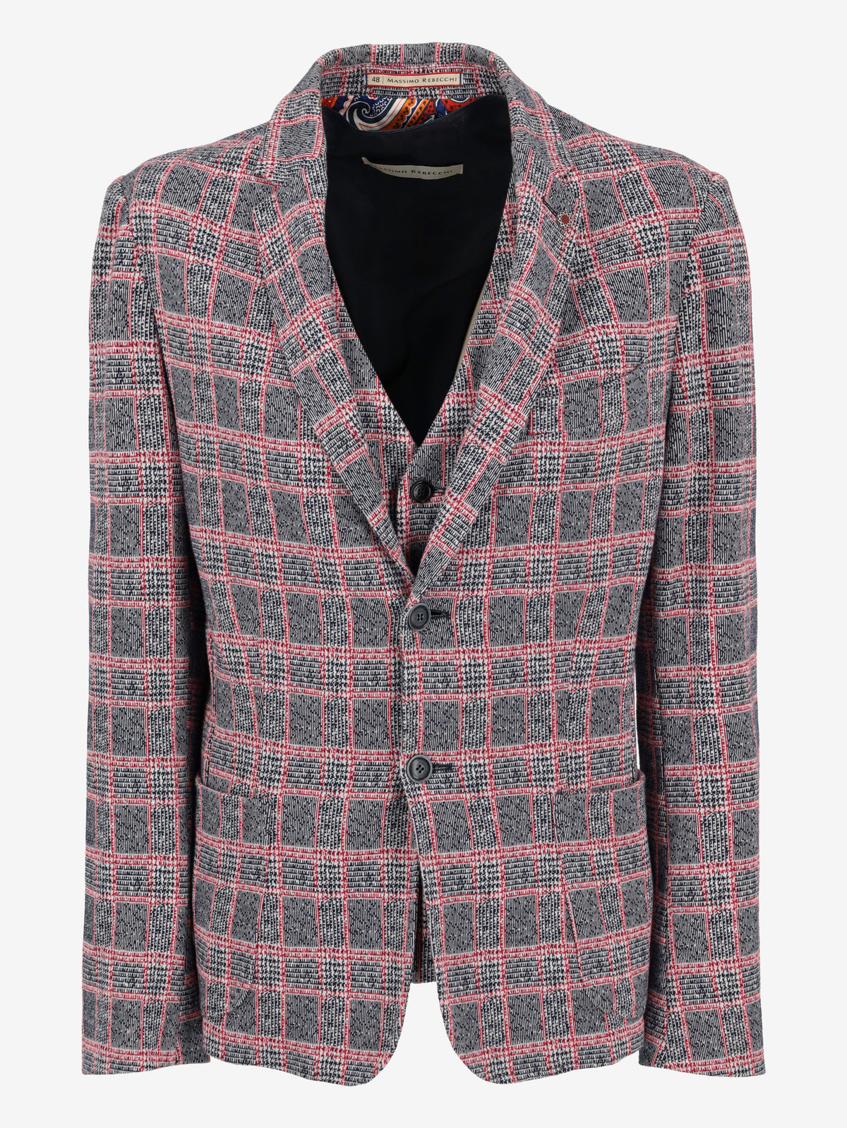 Massimo Rebecchi Checked Blazer With Vest WCV250830.06  Massimo Rebecchi 
