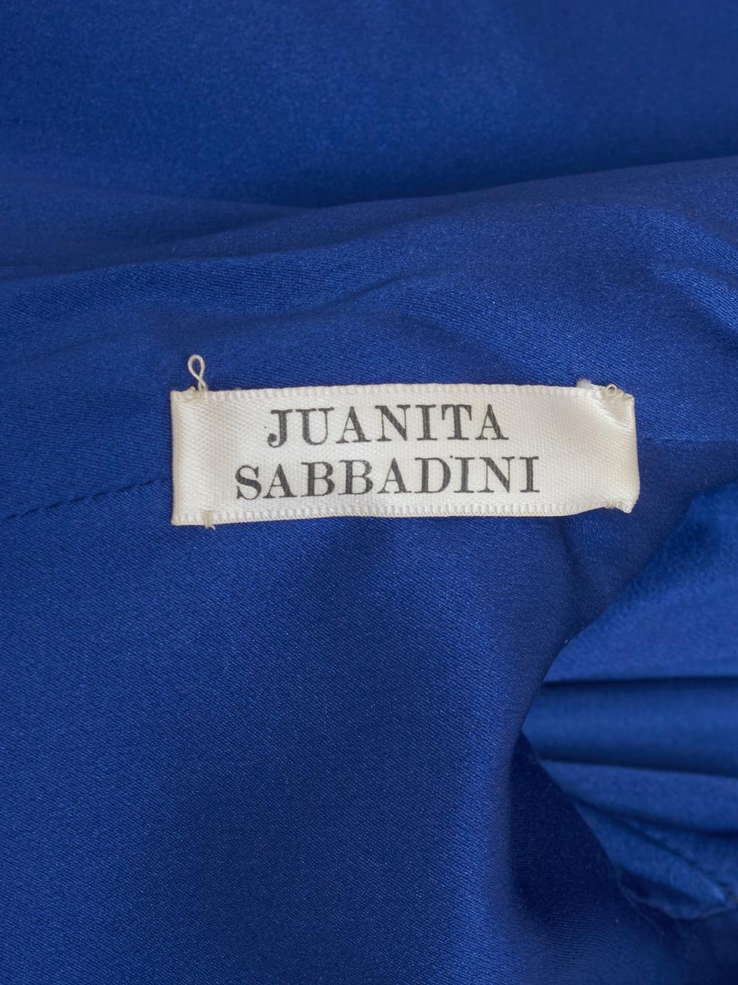Juanita Sabbadini Blue Velvet Suit