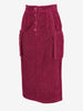 Saint Laurent Skirt in Burgundy Velvet MR120725.59  Yves Saint Laurent 
