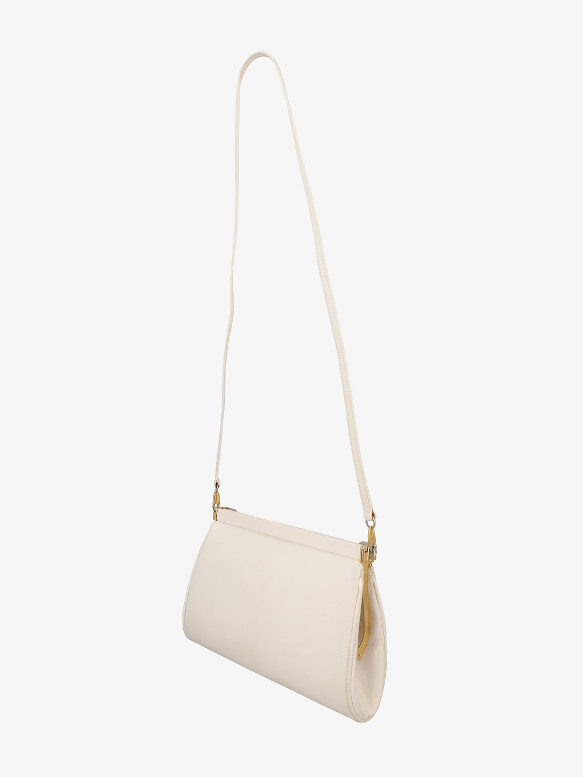 Vintage White Leather Shoulder Bag WCV300625.46  Vintage 