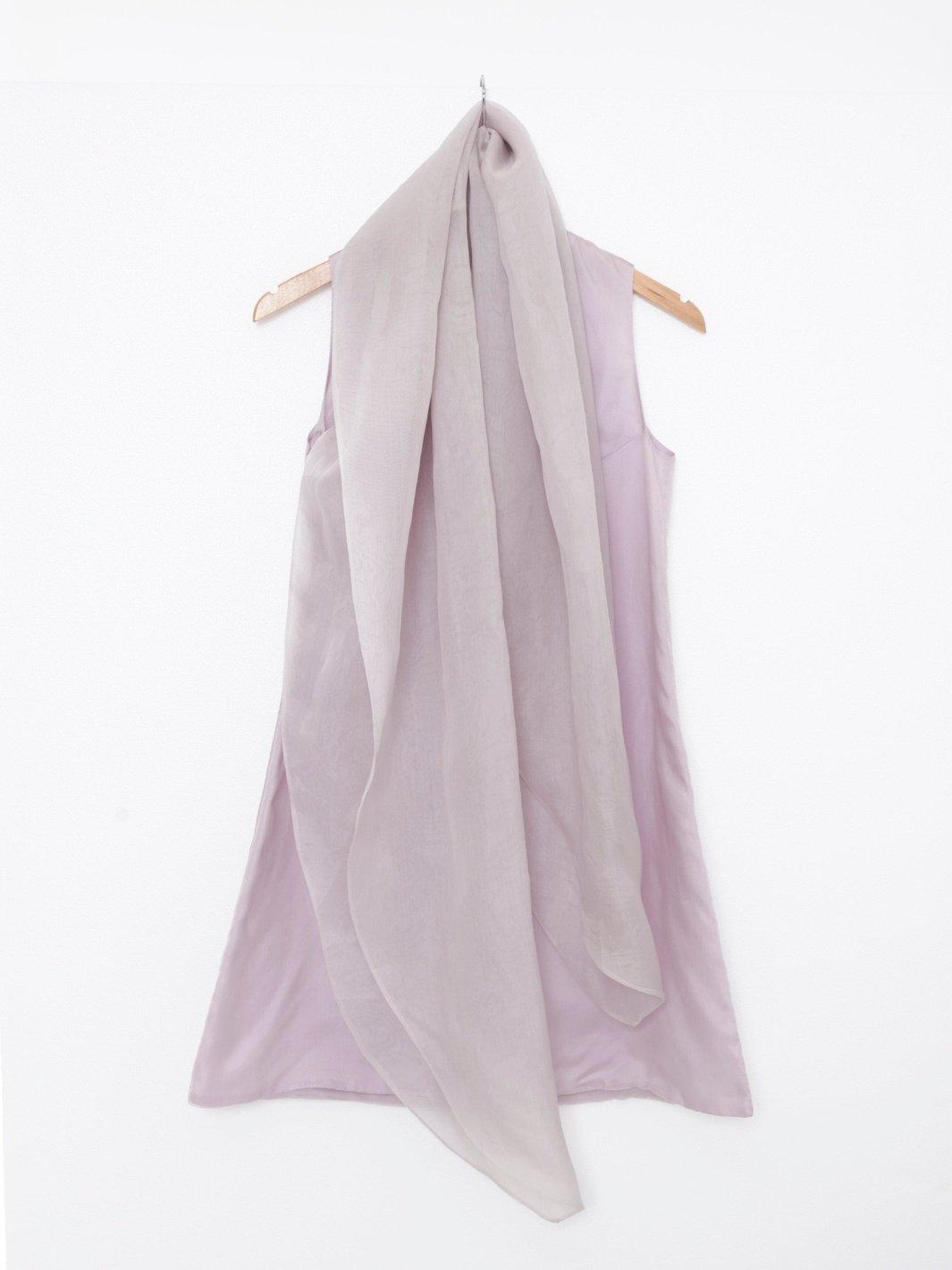 1980s lilac silk chiffon dress from Bianca e Blu Monica Bolzoni CVM15.54.3 . Vintage 