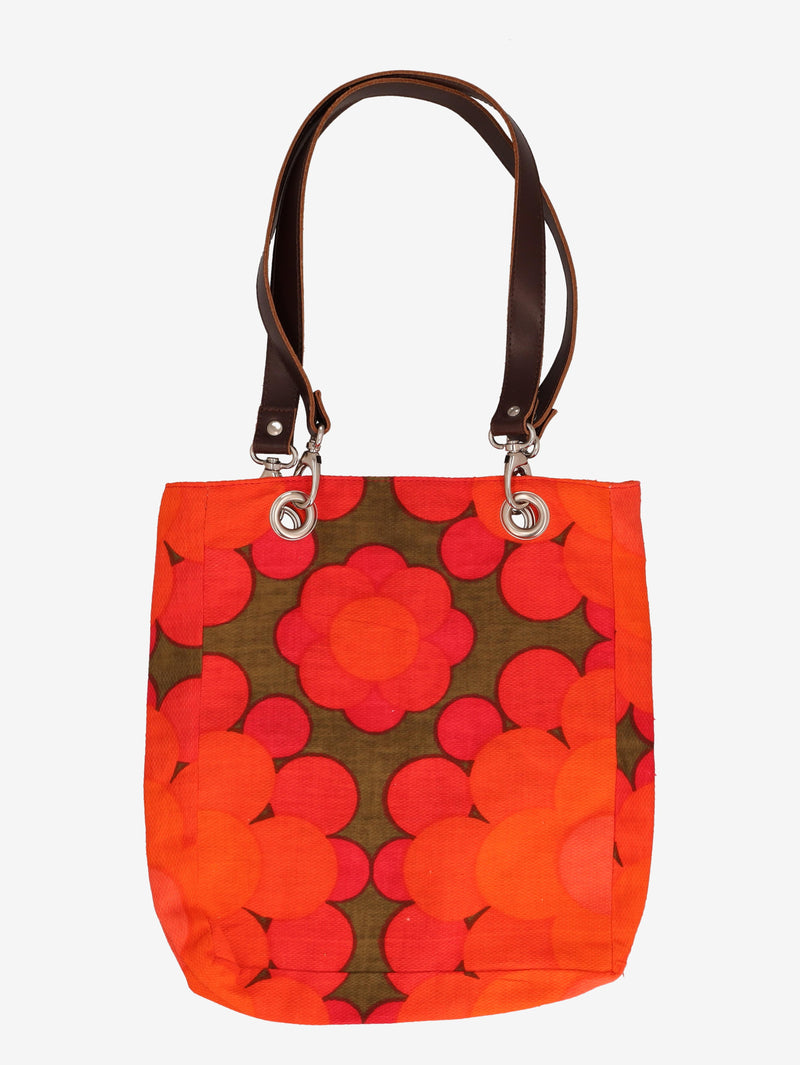 Vintage Flower Pattern Tote Bag WCV241010101.3  Vintage 