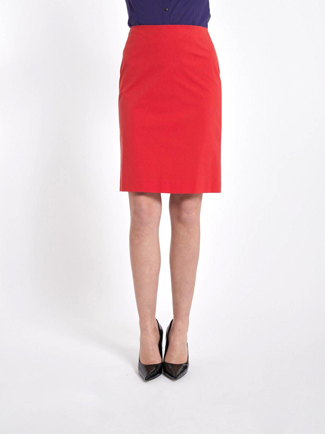 2010 Salvatore Ferragamo coral-coloured pencil skirt W22031725 . Salvatore Ferragamo 