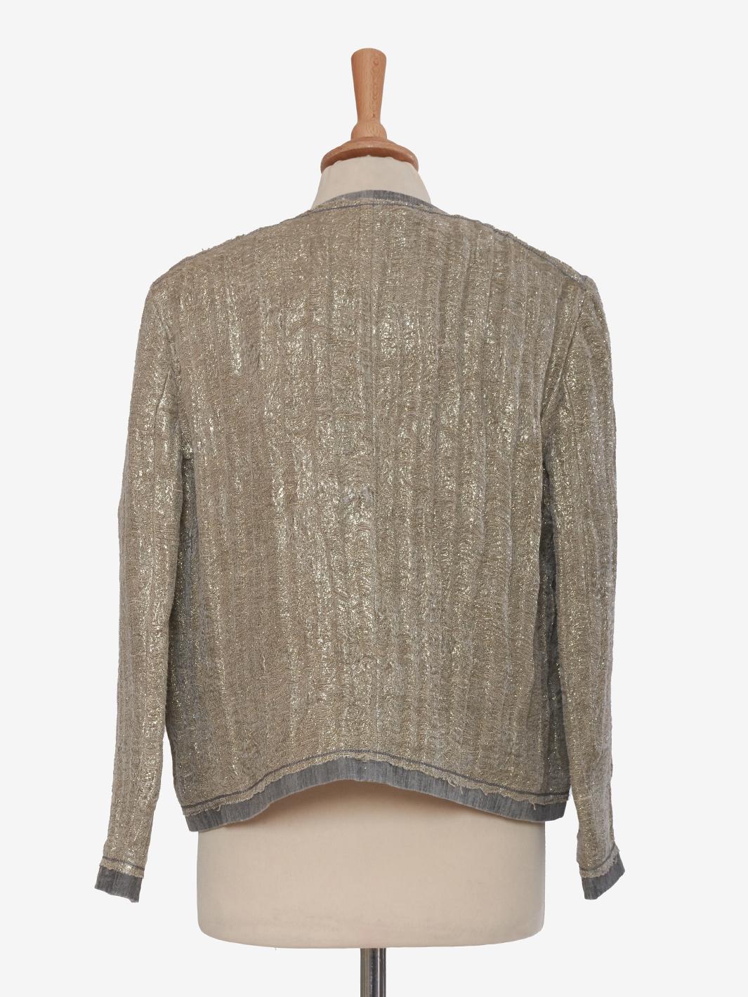 Iceberg Grey suit with silver thread