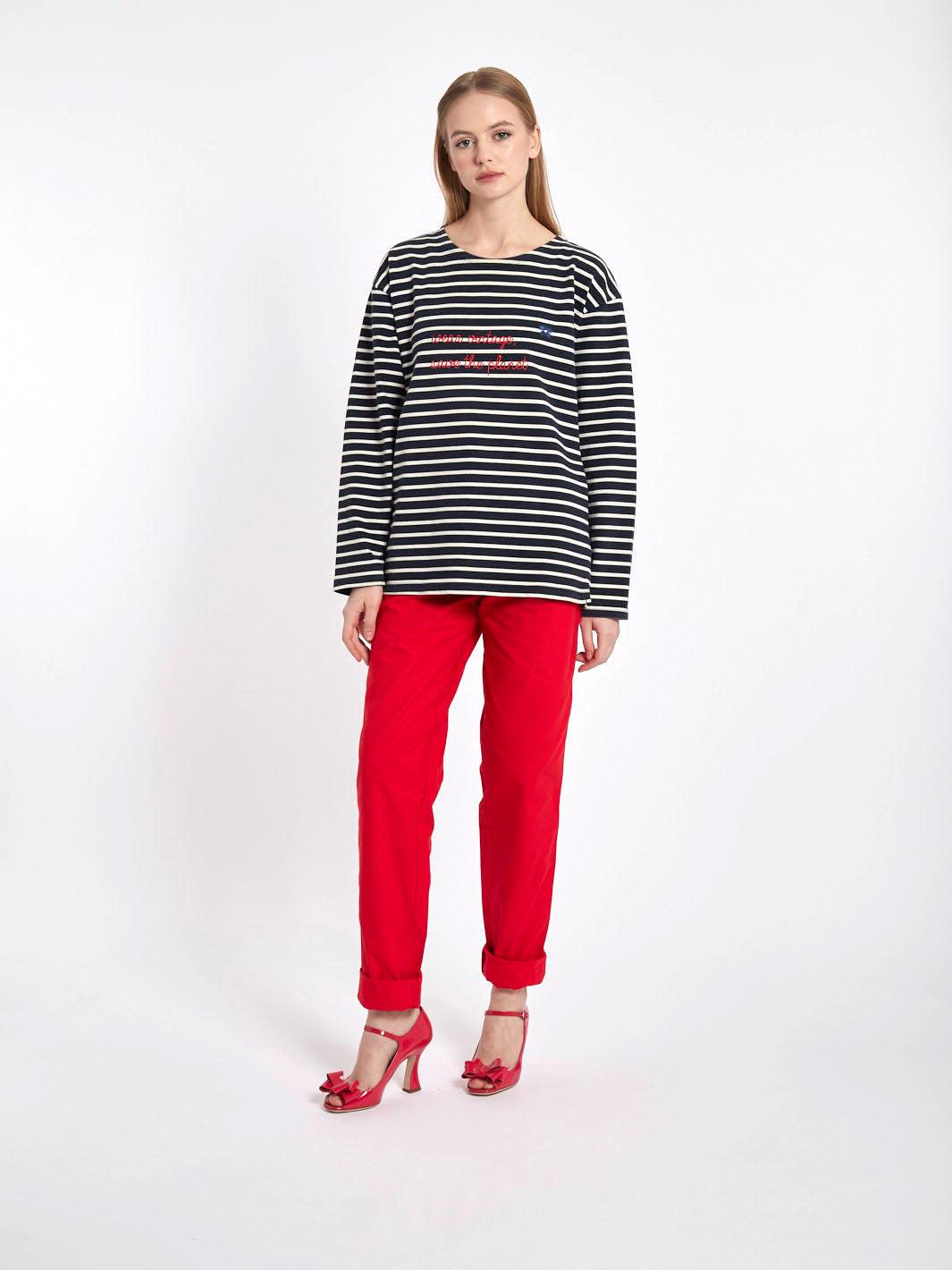 1990s Long-sleeved marinière shirt customised by Cavalli e Nastri 0503221N  Cavalli e Nastri 