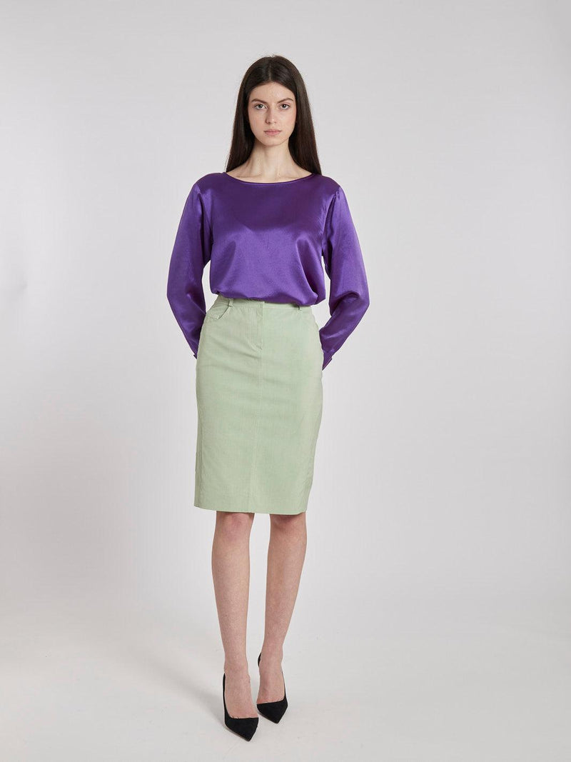 1990s Christian Dior midi skirt in pistachio green W2202257  Christian Dior 