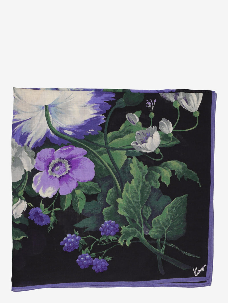 Kenzo Floral Wool-Blend Scarf W27526.63  Kenzo 