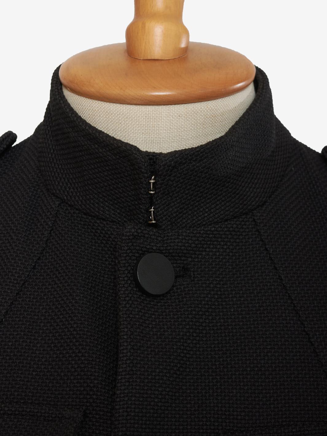 Giacca sahariana Yves Saint Laurent in cotone nero