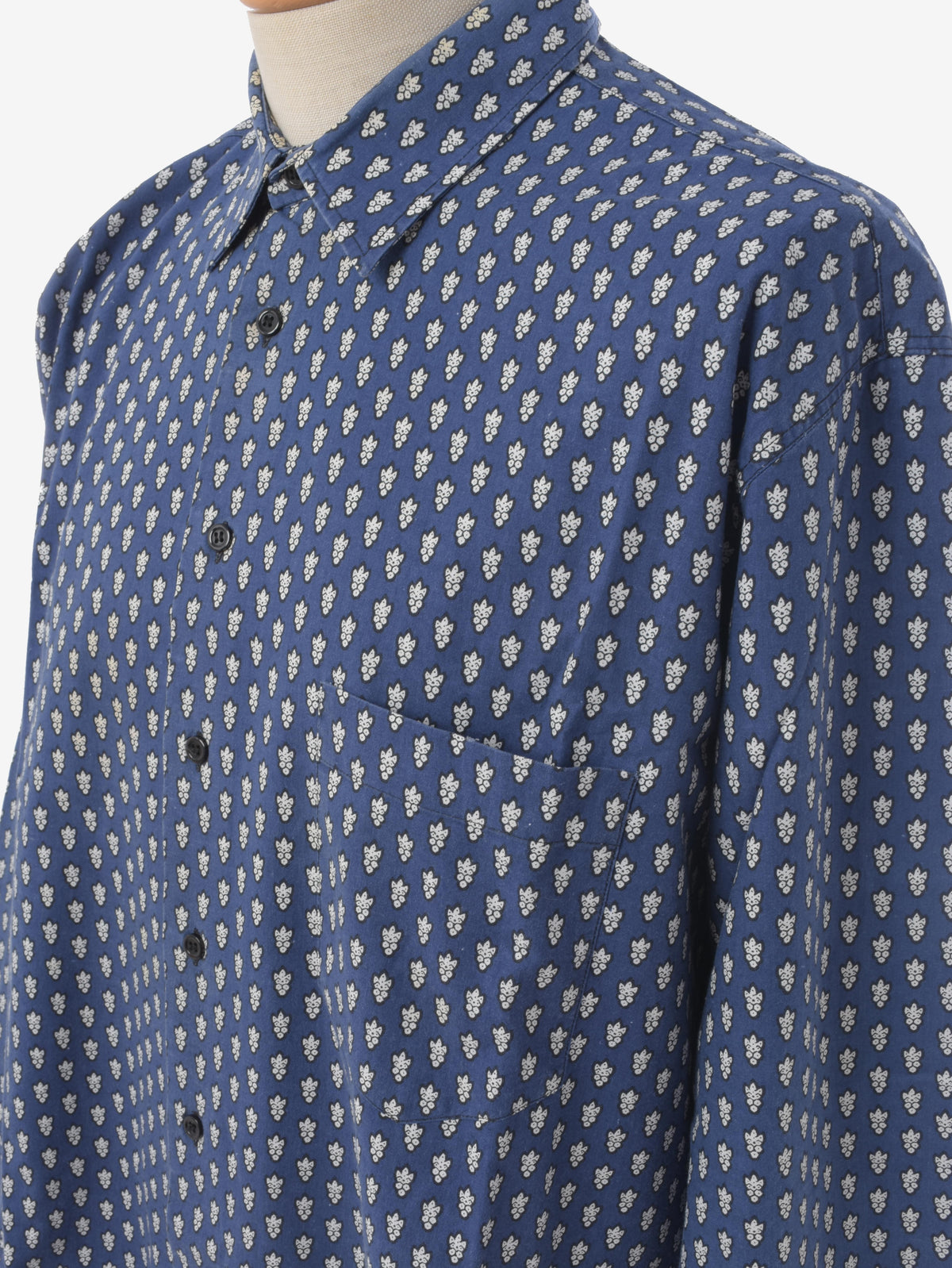 Souleiado Vintage Blue Provencal Shirt WCV241010281  Souleiado 