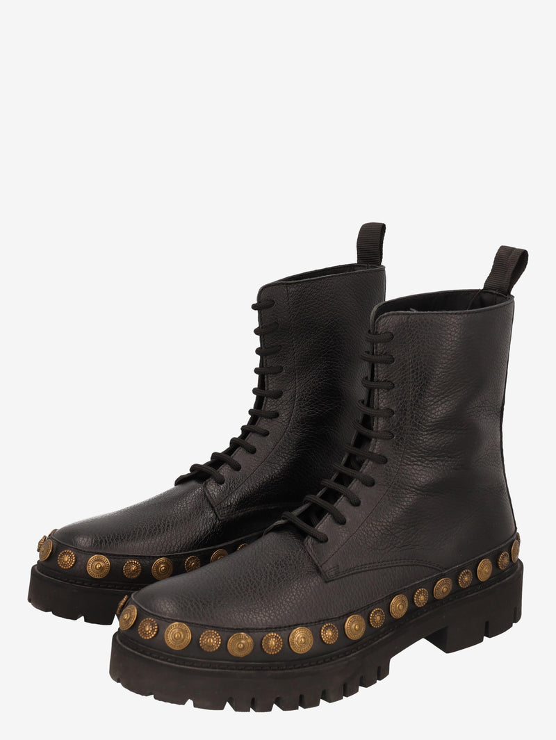 Moschino Studded Leather Boots WCV250821.03  Moschino 