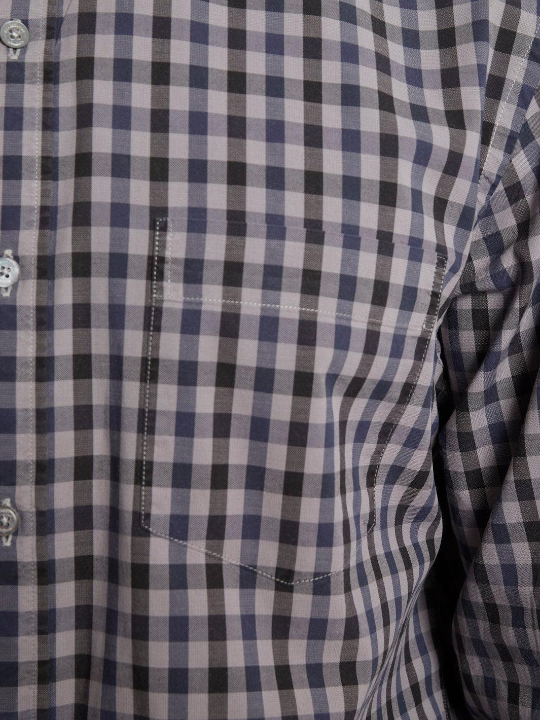 Aquascutum 1990s long-sleeved cotton plaid shirt W22032403  Aquascutum 