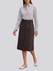 Fendi Wool Blend Long Skirt with Logo Belt CVM26.1.10  Fendi 
