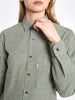 1970s Levi's button-down shirt in green and white melange W2203179  Levi's 